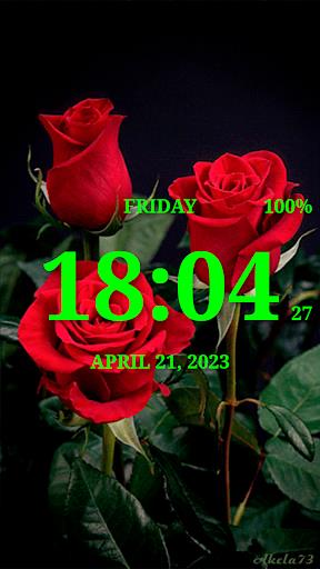 Digital Clock Live Wallpaper-7 Скриншот 0