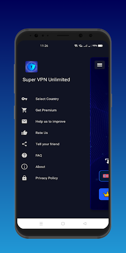 Super VPN - Unlimited Proxy Captura de tela 1