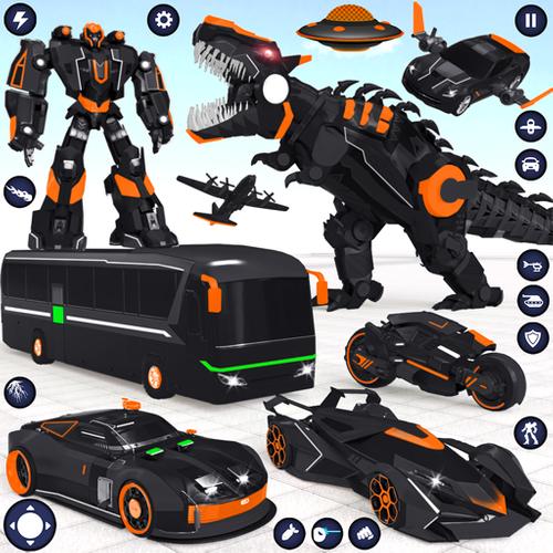 School Bus Robot Car Game Ảnh chụp màn hình 0