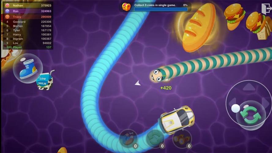 Slinky Snake: Worm.io Game Captura de tela 0