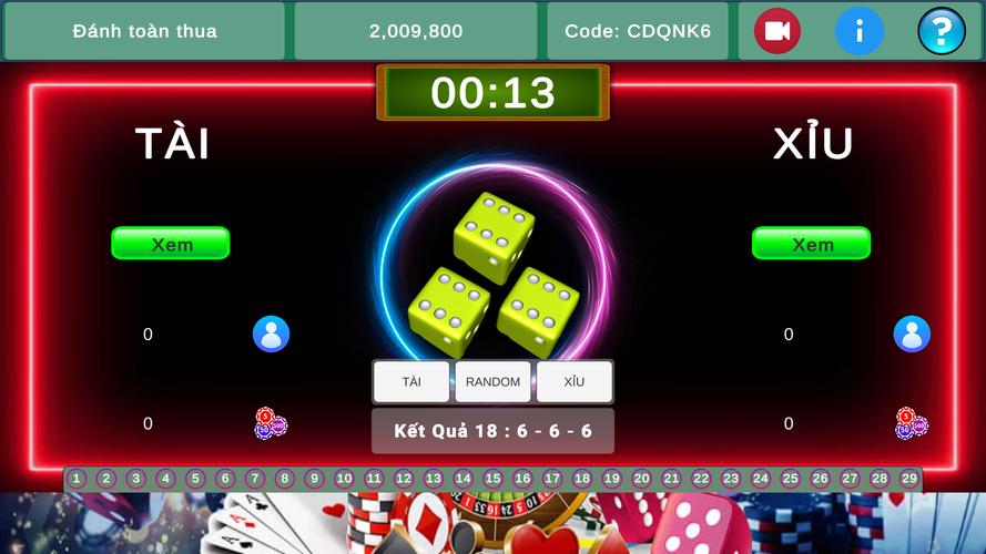 Schermata Tài Xỉu Offline 1