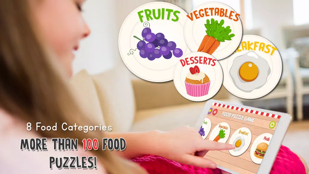 Food Puzzle for Kids ภาพหน้าจอ 2