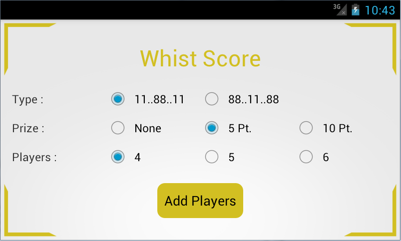 Whist Score Captura de pantalla 0