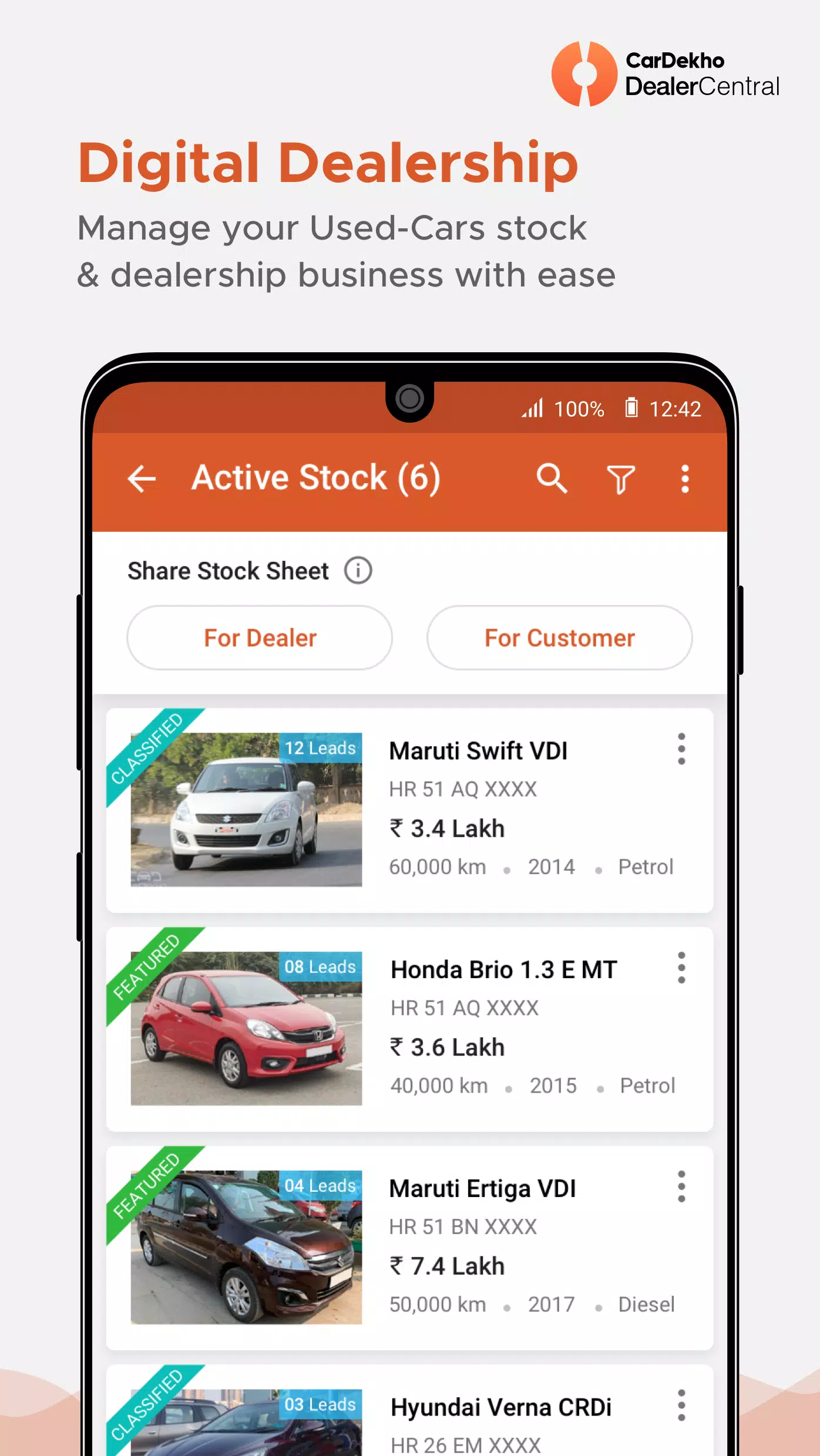 CarDekho DealerCentral ภาพหน้าจอ 0