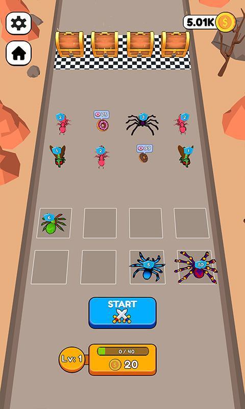 Merge Ants: Underground Battle Schermafbeelding 0