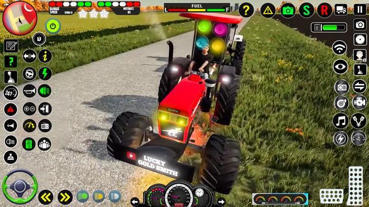 Real Farm Indian Tractor Game Captura de tela 1