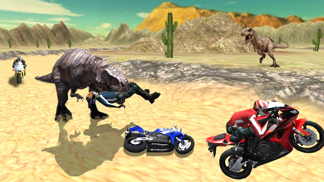 Dino World Bike Race Game - Jurassic Adventure ภาพหน้าจอ 3