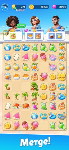 Food and Travel: Merge Game স্ক্রিনশট 0