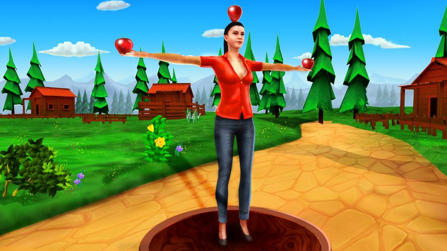 Apple Shooter Game - 3D ဖန်သားပြင်ဓာတ်ပုံ 0