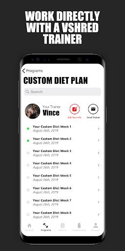 V Shred: Diet & Fitness應用截圖第0張