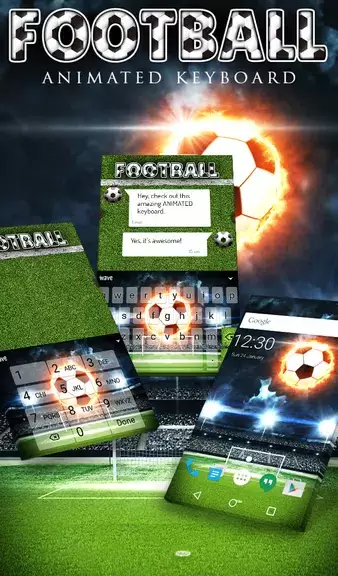 Football Keyboard & Wallpaper Capture d'écran 0