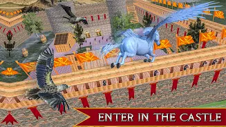 Flying Unicorn Horse Game Скриншот 1