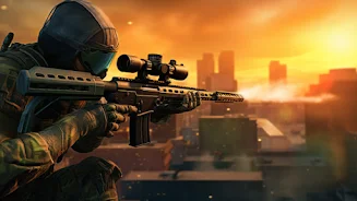 Sniper Shooter offline Game ภาพหน้าจอ 1