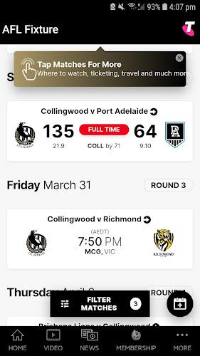 Collingwood Official App Captura de pantalla 3