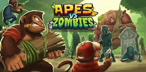 Apes Vs. Zombies Скриншот 0