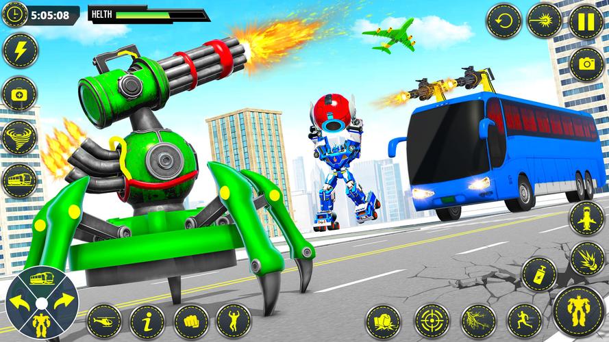 School Bus Robot Car Game Ảnh chụp màn hình 3