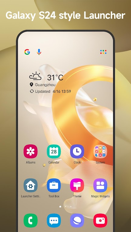 Cool S24 Launcher Galaxy OneUI Mod Tangkapan skrin 0