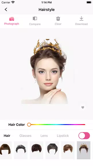 Hair Makeover-modiface・haircut スクリーンショット 2