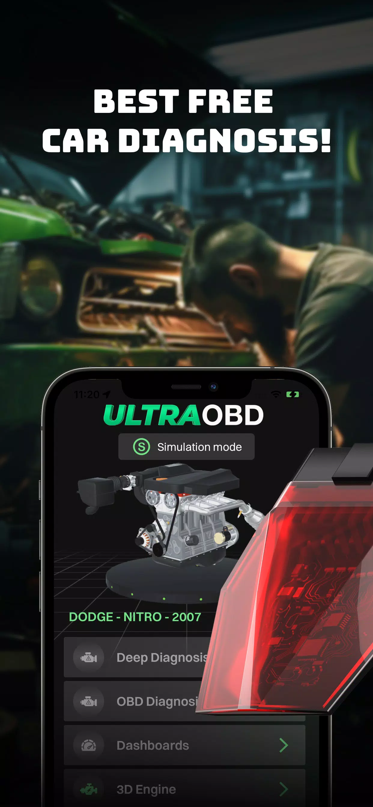 ULTRA OBD OBD2 CAR SCANNER ELM Ekran Görüntüsü 0