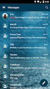 SMS Messages Bubble Rain Theme Tangkapan skrin 2