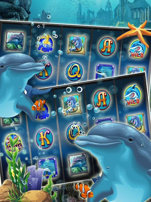 Lucky Dolphin Slots: Free Casino Slot Machines Ekran Görüntüsü 0