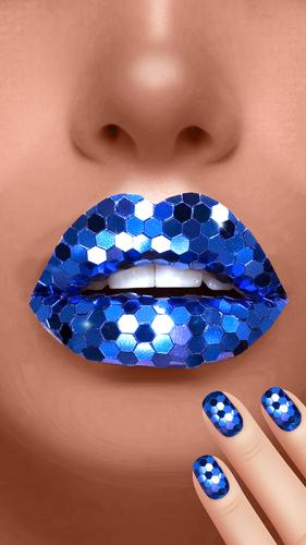 Lip Art Beauty DIY Makeup Game Captura de tela 0