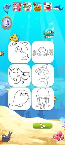 Baby Shark Coloring Book Screenshot 1