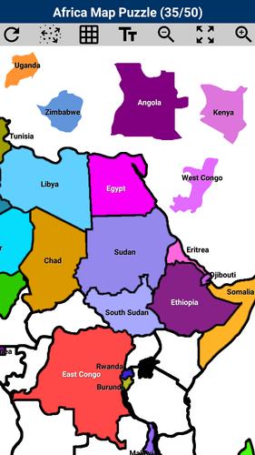 Schermata Africa Map Puzzle 3