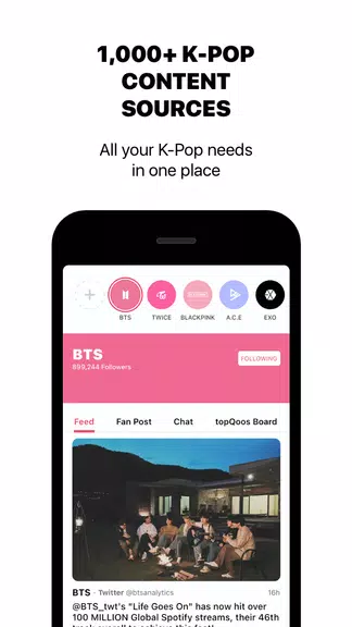 theQoos: K-Pop News, Friends, Music & Community Screenshot 3