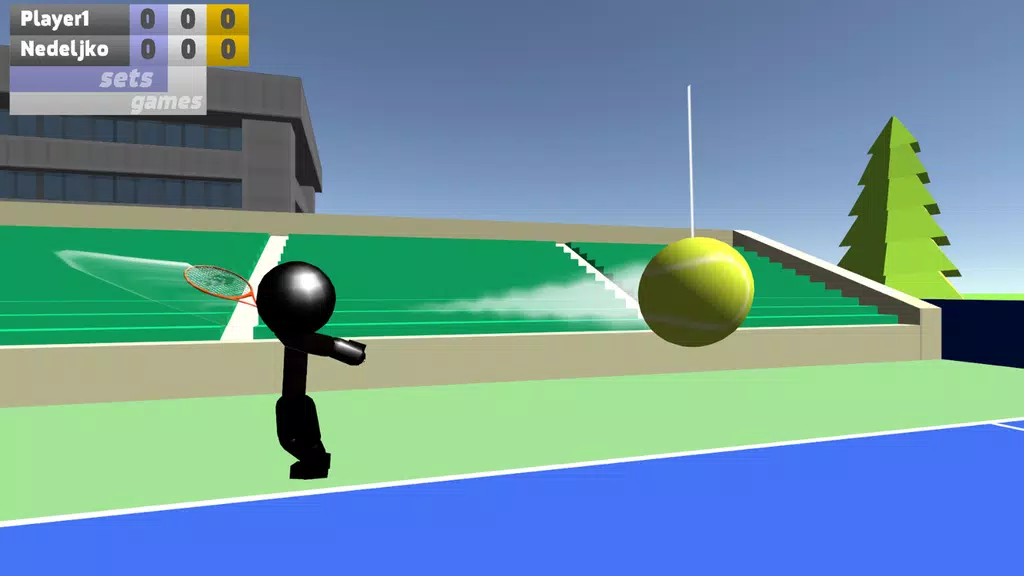 Stickman 3D Tennis Capture d'écran 0