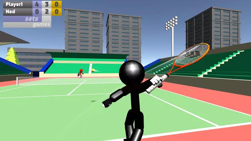 Stickman 3D Tennis Capture d'écran 1