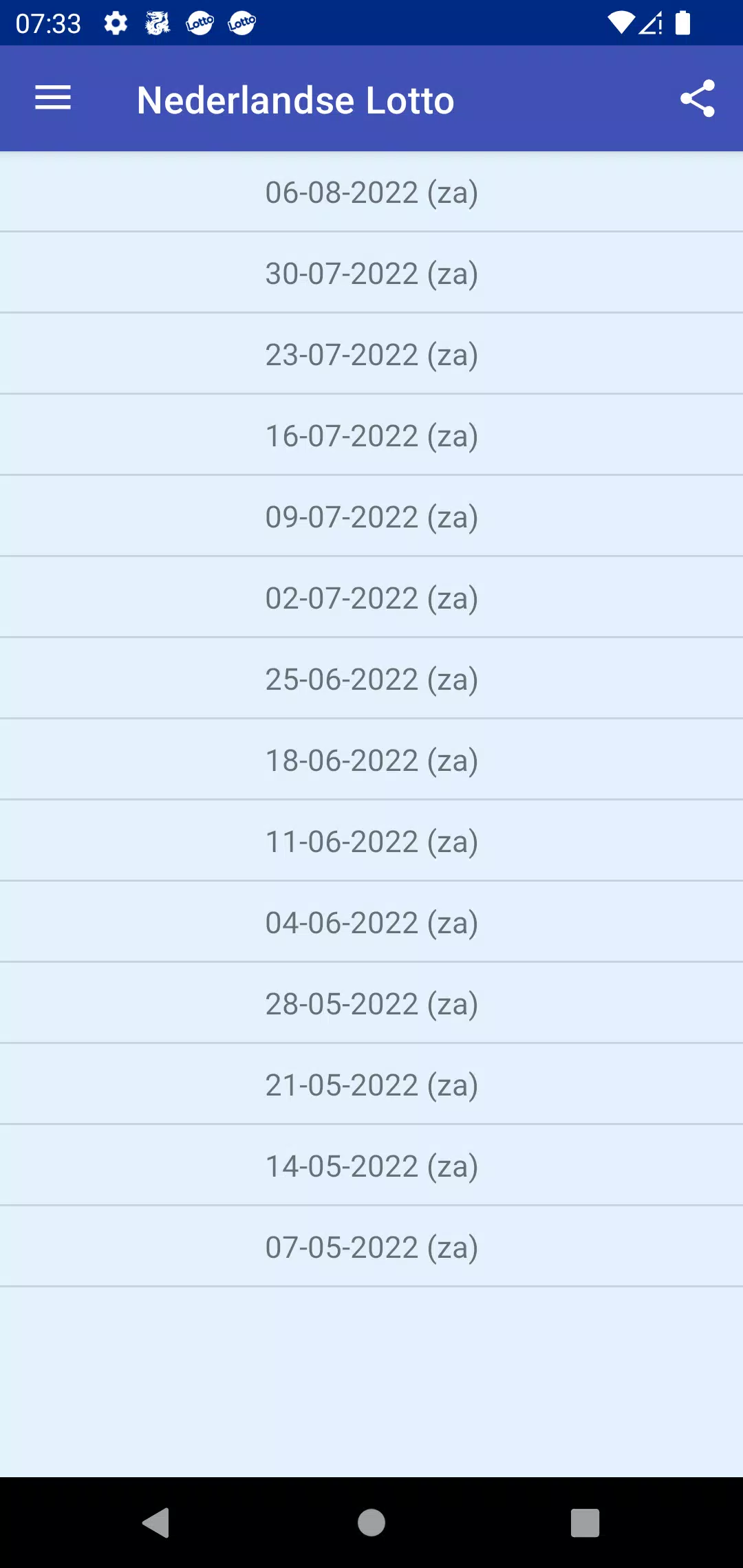 Schermata Nederlandse Lotto Voorspelling 3