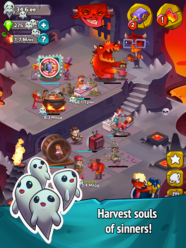 Idle Evil Clicker: Hell Tap Screenshot 1