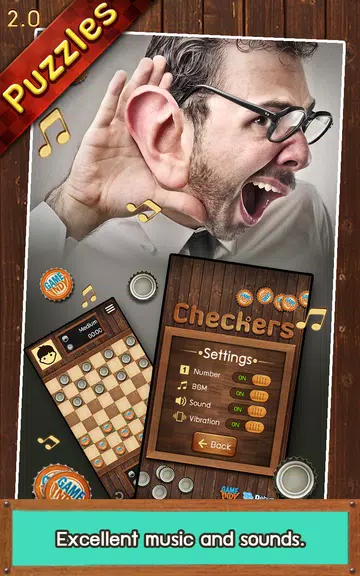 Thai Checkers - Genius Puzzle Captura de pantalla 1