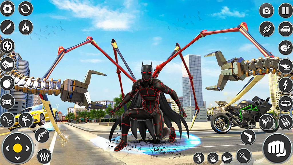 Flying Spider Rope- Hero Games Screenshot 2