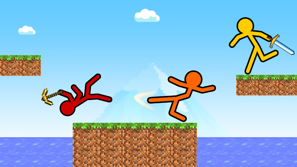 Stick-man Craft Fighting Game Schermafbeelding 2