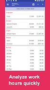 Work Log: Timesheet & Invoice Скриншот 3