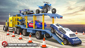 Police Transport Car Parking Schermafbeelding 3