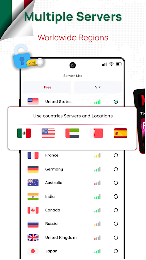 Mexico VPN - Get Mexican IP Ảnh chụp màn hình 1