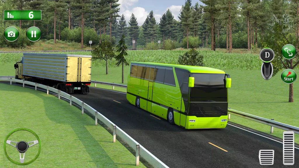 Euro Bus Driving 3D: Bus Games Schermafbeelding 1