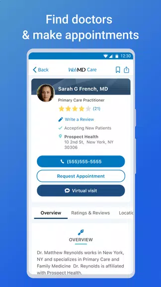 WebMD: Symptom Checker Captura de pantalla 1