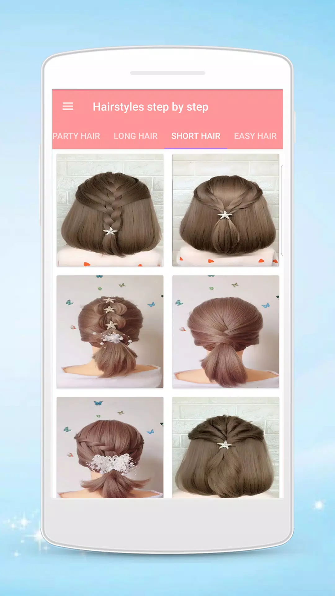 Hairstyles step by step Tangkapan skrin 1