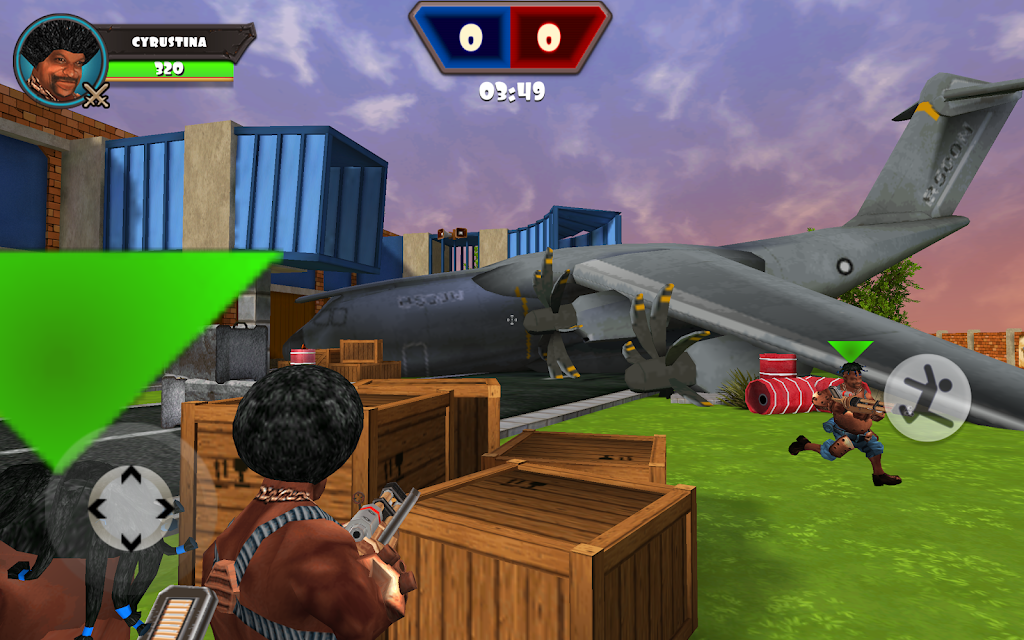 Airport Clash 3D - Minigun Sho स्क्रीनशॉट 1