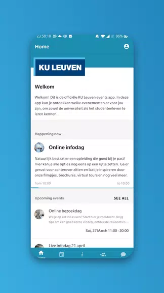 KU Leuven events Ảnh chụp màn hình 0