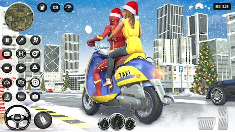 Superhero Bike Taxi Bike Games ภาพหน้าจอ 1