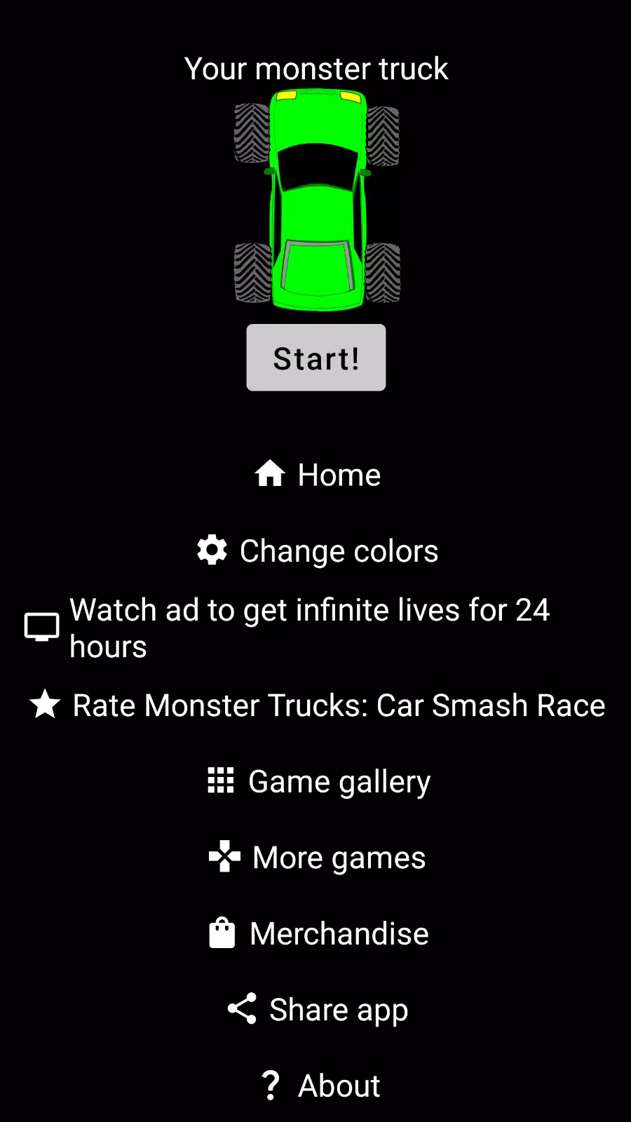 Monster Trucks: Car Smash Race应用截图第1张