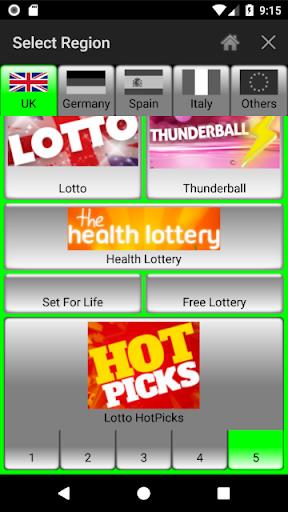 Lotto Number Generator for EUR Captura de pantalla 0