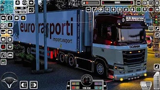 Euro Truck Driving Games 3D Captura de pantalla 0