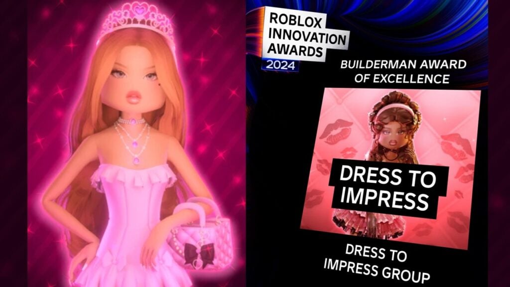 Dress To Impress vence em grande no Roblox Innovation Awards 2024!