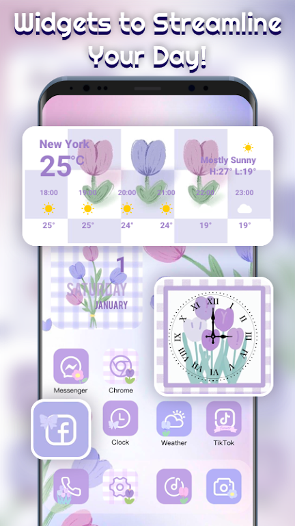 Schermata Themepack – App Icons, Widgets Mod 3